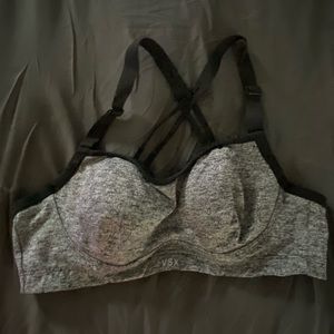 Victoria Secret VSX Sport Gray Sports Bra 36B
